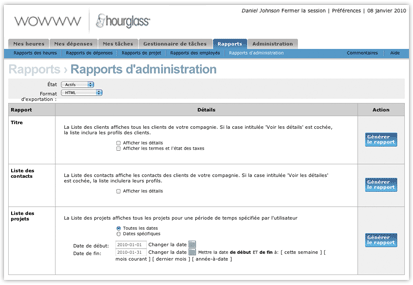 Rapport d'administration