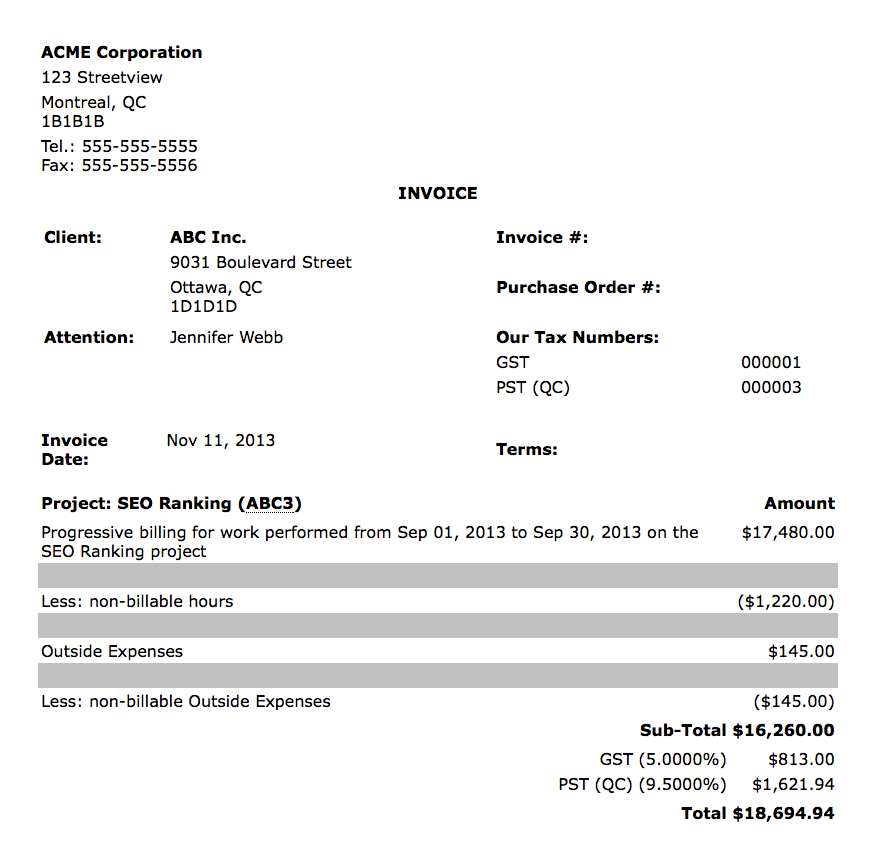 microsoft invoices